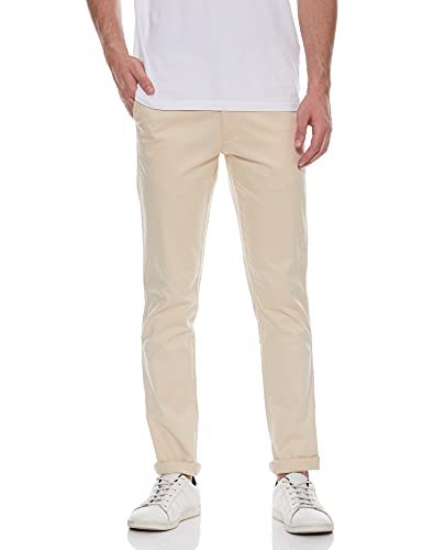 Image of Diverse Men's Chino Casual Trousers (DCMCT32SC17L32-1086H Cream 34)