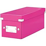 CD- und Medien-Aufbewahrungsbox in Blau, Für ca. 30 Standard CD-Hüllen, 60 Slim Case Hüllen oder 160 CD-Papierhüllen, Modernes Design, Ideal für die Lagerung und Organisation von CDs oder Fotos zu Hause oder im Büro