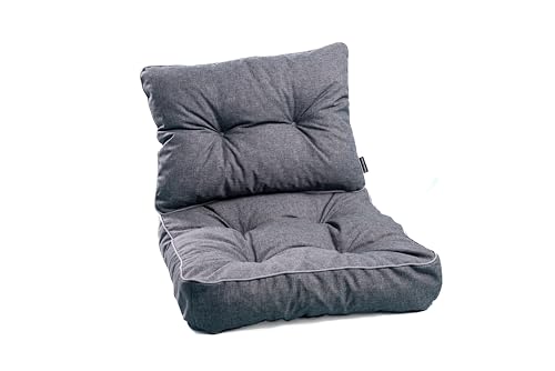 TexDeko® Loungekissen Gartenpolster Set mit Rückenkissen für...