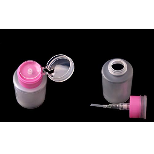 Push-Down-Spender 150Ml Nagellackentferner Pumpe Leere Flasche Spender Alkohol Flüssigkeit Push-Down-Pumpe Flasche Ãl Flüssigkeit (Pink) – Bild 7