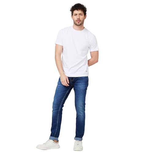 Image of Spykar Men's Slim Fit Low Rise Casual Jeans