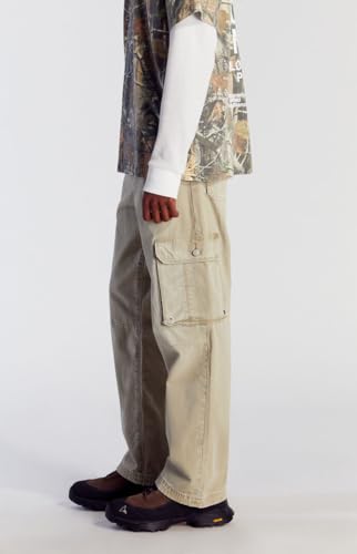 PacSun Men's Olive Cargo Baggy Pants2
