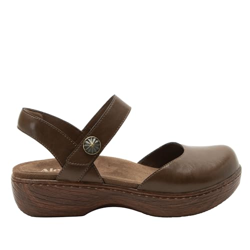 Alegria Women's Opal Leather Shoes with Slingback Open Back Sandals2