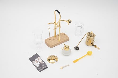 LANNADD Gleichgewichtssiphon, Balance Siphon Kaffeemaschine 400ml Manuell Siphon Kaffeemaschine Set Vakuum-Kaffeebereiter 4-Cup Coffee Maker für Kaffee und Tee, Vintage-Design, Gold 8 LANNADD Gleichgewichtssiphon, Balance Siphon Kaffeemaschine 400ml Manuell Siphon Kaffeemaschine Set Vakuum-Kaffeebereiter 4-Cup Coffee Maker für Kaffee und Tee, Vintage-Design, Gold