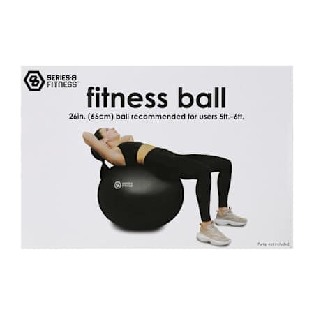 Amazon.com: Series-8 Fitness Ball, 26 Inch Exercise Ball, Black