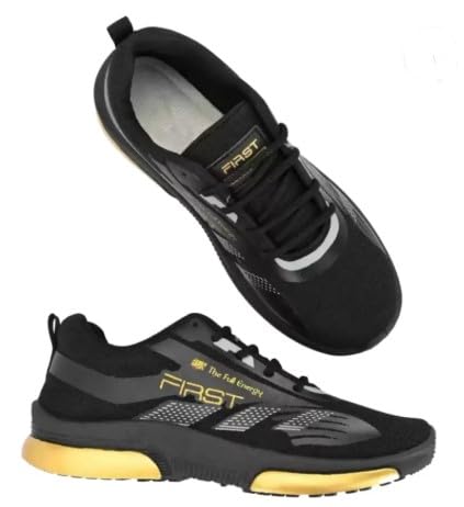 hotstyle Shoe First Black Trendy & Stylish Running Shoes for Men-picture-30