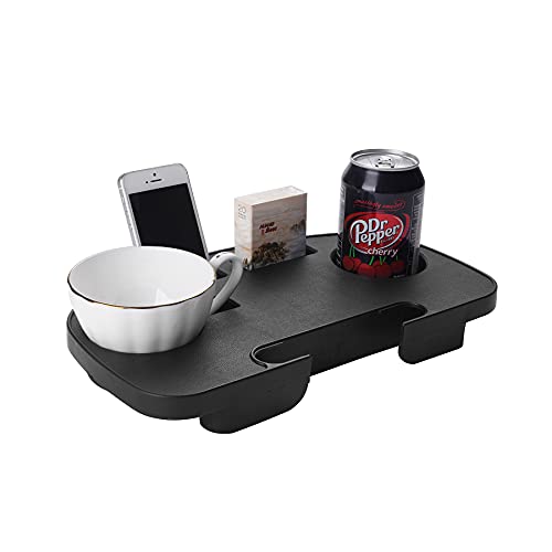 Hanperal 2Pack Zero Gravity Chair Cup Holder For Zero Gravity Chair, Upgraded Version Cup Holder, Universal Clip On Chair Table With Mobile Device Slot And Snack Tray /Black #TOP2