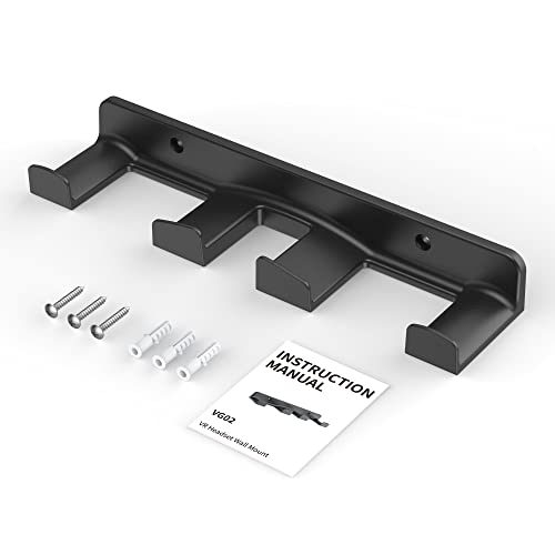 SOKUSIN Wandhalterung Kompatibel mit VR Headset und Controller - Universelle Halter Passend für Oculus Quest2/ Quest/ Rift/ Rift-S (Ohne VR-Gerät) (Schwarz) - Image 6
