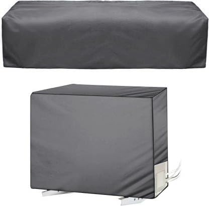 Image of AC Cover for Indoor & Outdoor Unit | Waterproof, Dustproof, All-Weather Protection Against Dust, Rain & Sun (Split AC Cover Grey, Upto 1.5 Ton)