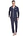 ARBLOVE Pyjama Homme Hiver Coton Longue Pyjama Ensemble Haut et Bas Vêtement d'intérieur Homme - bleu - XL
