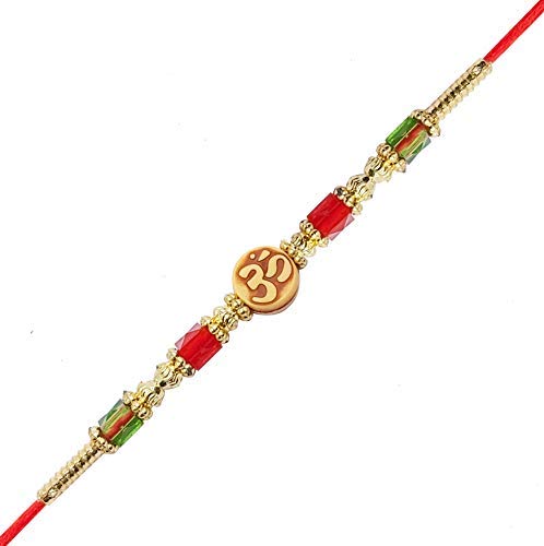 Rakhi and Greeting Card Combo for Brother (Multi-Colour)