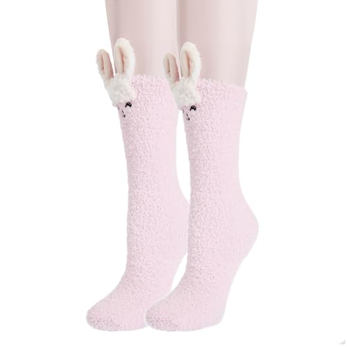 Pantuflas de oveja rosa Benefeet Sox de talla única para mujer