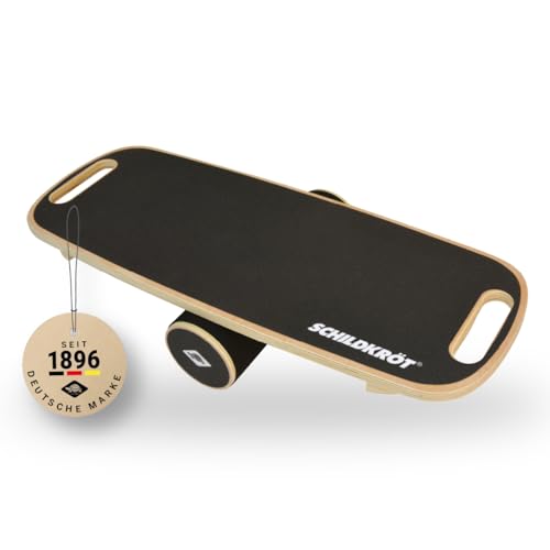 Schildkröt Tabla de Equilibrio de Madera Auténtica | Superficie Antideslizante | Mejora Coordinación y Postura | Incluye Instrucciones