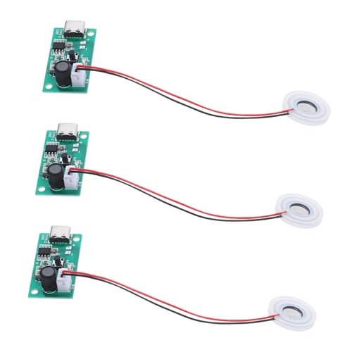 Ciieeo 3 pièces Humidificateur USB Mini Disques de Brumisation à Vibration Stable Atomiseur Fine Brume pour Plantes Intérieur et Décorations de Fontaine