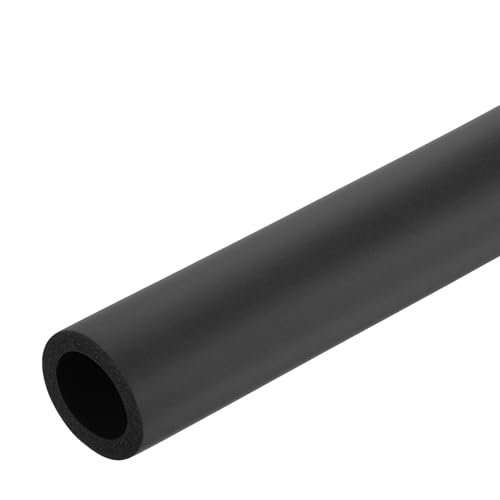 Image of uxcell Foam Tubing for Handle Grip Support,22mm(7 /8 inch) ID 32mm(1 1 /4 inch) OD 0.3 Meter /1ft Length Black
