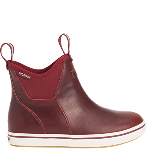 Image of Xtratuf Women's 6 In Leather Ankle Deck Boot Cabernet 11