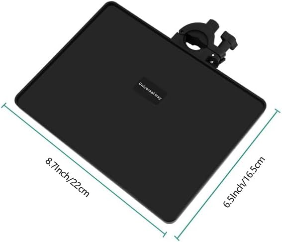 Miniatura 2 de Bandeja de soporte para micrófono, soporte de micrófono, estante de abrazadera de trípode para hoja de música, transmisión, karaoke, grabación,
