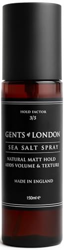 GENTS OF LONDON Sea Salt Spray For Men, Natural Matte Finish, Thickening, Volumizing 5 Fl Oz.