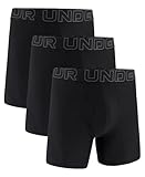 Under Armour Performance Tech Mesh Boxerjock 6in 3 Pack, Black Solid - Core 3 Pack, 5XL