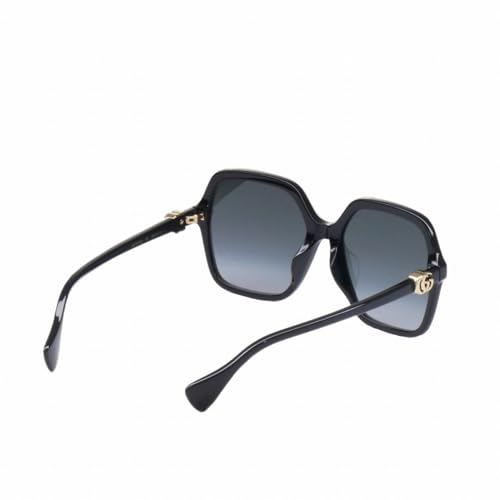 Gucci GG1072SA Shiny Solid Black/Grey One Size4
