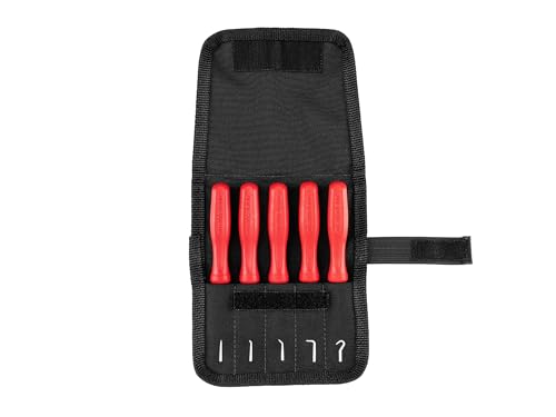 Image of TEKTON Pointed Pick and Hook Set with Pouch (5-Piece) | PNH90402 | Made in USA