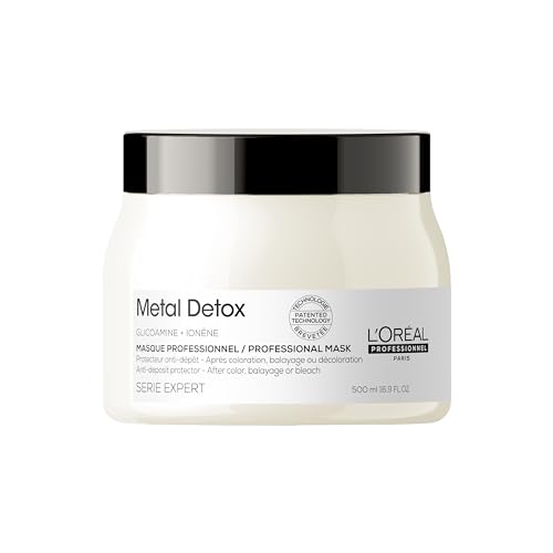 Metal Detox empêche les reflets verts et la casse des cheveux colorés avec Serie Expert