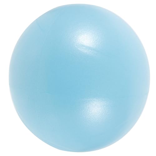 Homoyoyo Pelota de Pilates y Yoga Portátil de 25 Cm, Mini Balón de Ejercicio de Gimnasio, Pelota de Core Reutilizable en Color Azul Claro para Estiramientos y Fitness Diario