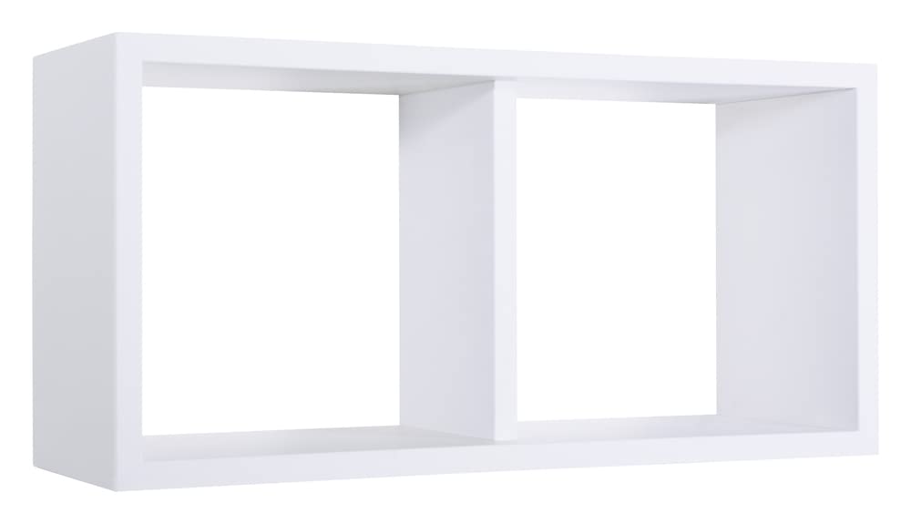 MODULARREDO | MORGANA MAXI Mensola da Muro, Libreria Sospesa, Libreria da Parete, Scaffale da Parete, Bianco, 70x35 p23.7 cm, Kit Tasselli Inclusi - Made in Italy