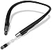 EXFIT BCS-700 Wireless Bluetooth Headphones, Retractable Earbuds, Splash and Sweat Resistant, Siri and Google Assistant Compatible, Auto Answer on Earbud Pull (Black)