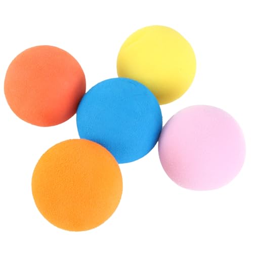 Gogogmee 5Pcs Indoor Golf Training Balls Elastic Practice Balls for Beginners for Pets for Home Use Great for Swing Practice