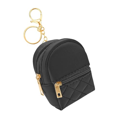 Mini Rucksack Schwarz Mini Rucksack Schlüsselanhänger 10 * 8 * 4.5cm Rucksack AnhängerMini Bags Kann zur Aufbewahrung von Lippenstift,Schlüsseln,Kleingeld Oder Als Anhänger Verwendet Werden
