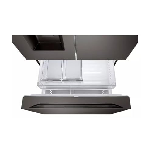 Image of LG 26 cu. ft. Smart Counter-Depth MAX French Door Refrigerator with 4 Types of ice in PrintProof Black Stainless Steel