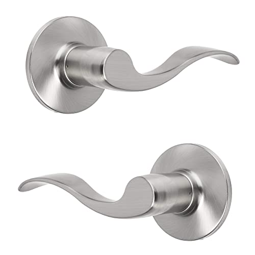 Dynasty Hardware HER-78-US15 Heritage Dummy Lever Set, Satin Nickel (1 Pack) Dynasty Hardware HER-78-US15 Heritage Dummy Lever Set, Satin Nickel (1 Pack)