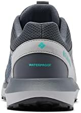 Columbia Womens Trailstorm Waterproof Hiking Shoe, Graphite/Dolphin, 8 Wide US | Image 3
