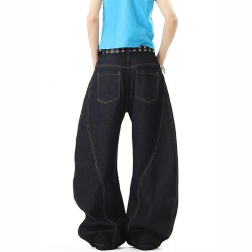 Baggy Jeans Men Graphic Y2k Baggy Barrel Jeans Graffiti Dog Carrel Streetwear Barrel Wide Leg Denim Pants Hip Pop4