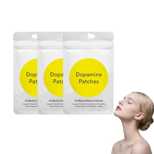 Parches de apoyo para el estado de ánimo - Parches veganos para el bienestar de hombres y mujeres - Apoyo vegetal limpio para una actitud positiva y equilibrio emocional, sin grasa (3 Boxes)