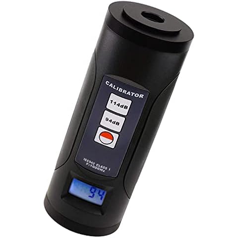 Digital Professional Noise Decibel Calibration Sound Level Meter Calibrator 94dB & 114dB for 1/2" and 1" inch Microphone, Tool Measurement Accuracy Check Cover