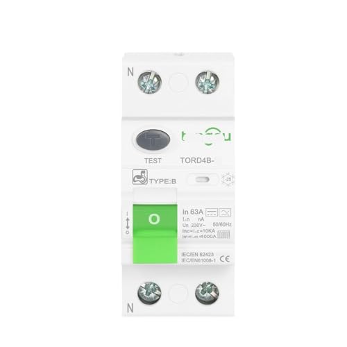Disjoncteur type B 32A pour borne de recharge EV protection 30mA