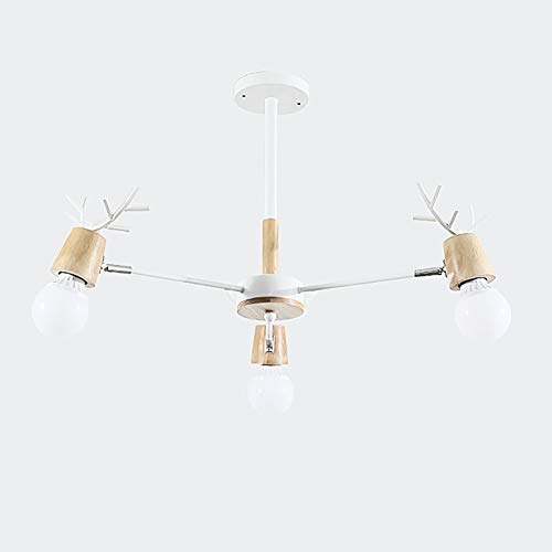 Chandelier suspension style rustique américain pour décoration bar et salon vintage