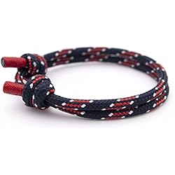 Pulseras Trendhim Wind Passion - Pulsera de Cuerda Nautica para Hombre y Mujer | Brazalete Hilo Paracord Trenzada | Pulseras Surf Hechas a Mano perfectamente Ajustables