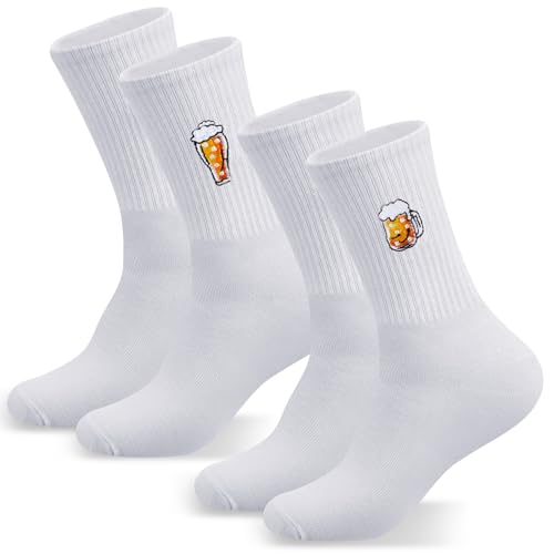Jadive 2 Paar Lustige Socken mit Motiv 36-42 Bestickte Sportsocken Tennissocken mit Motiv Bier Socken Cocktail Frucht Sushi für Damen Herren Wiesn Volksfest Bierfest Bierliebhaber Weihnachten Jadive 2 Paar Lustige Socken mit Motiv 36-42 Bestickte Sportsocken Tennissocken mit Motiv Bier Socken Cocktail Frucht Sushi für Damen Herren Wiesn Volksfest Bierfest Bierliebhaber Weihnachten