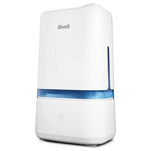 LEVOIT 4L Humidifiers for Bedroom Large Room & Essential Oil Diffuser, Quiet Cool Mist for Home, Baby and Plants, Last up to 40Hours, Dual 360° Rotation Nozzles, Handle Design, Auto Shut Off, Blue