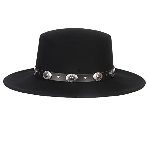 Chapeau Fedora noir à large bord idéal pour vos soirées décontractées et fêtes