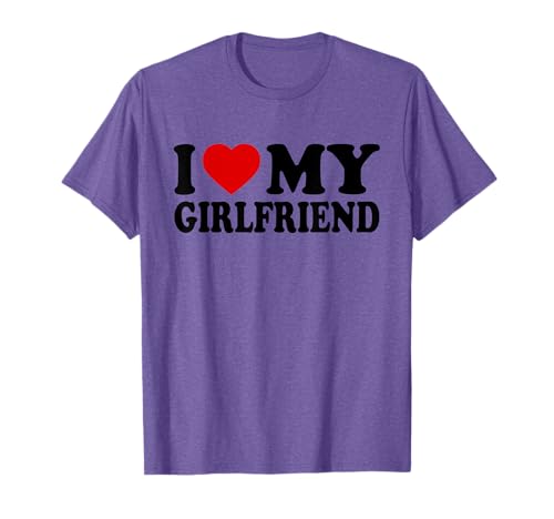 I love my girlfriend T-shirt, Azul, S