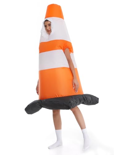HSCTEK Adult Inflatable Traffic Cone Costume4
