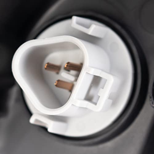 Image of TRQ Performance Driver and Passenger Side Headlight Assembly Set Black Housing Compatible with 14-20 Toyota 4Runner