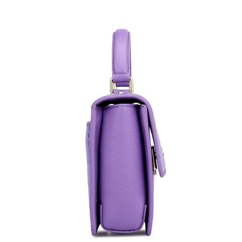 Image of Da Milano Leather Satchel for Women (OR-3028)