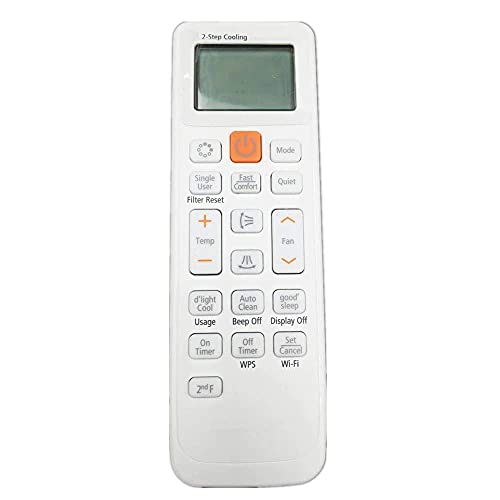 Image of Ehop AC-90A Compatible Remote for Samsung Split ac with 2nd-F /WI-FI Functions VE-90A (Please Match The Image with Your existing or Old Remote Before Ordering)