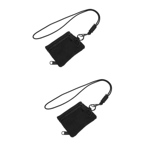 STOBOK 2pcs Men's Wallet Lanyards Lanyard for Men Women Small Travel Outdoor Hanging Pouch