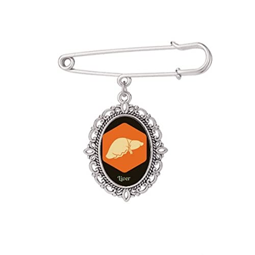Clips Châle et Broche Orange pour Robe de Soirée Chic